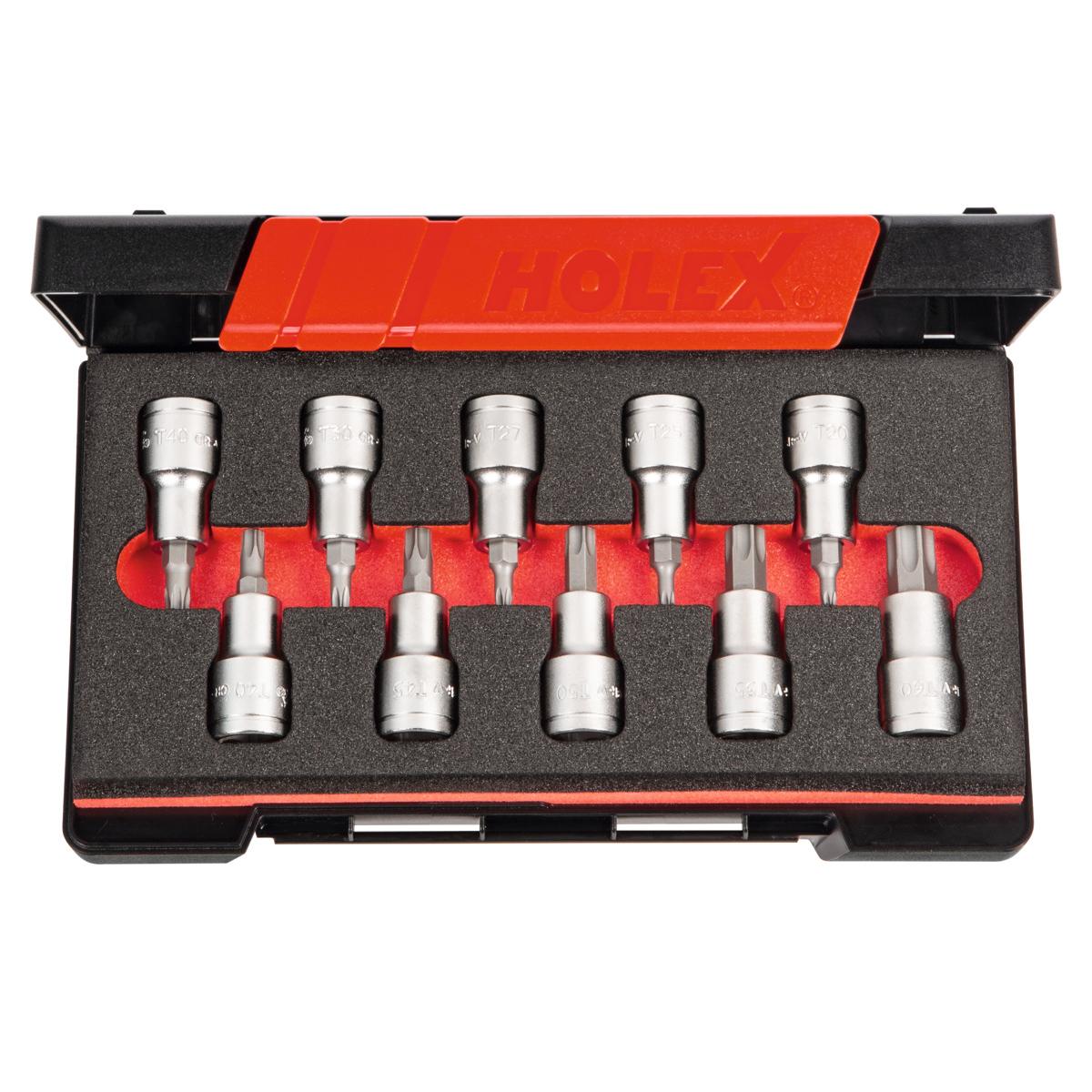 SOCKET SET TORX 1/2, 10 PCS SOCKET SET TORX 1/2, 10 PCS